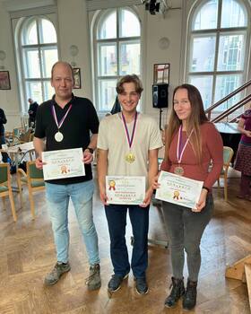 🥈 Luboš Vencl 🥇 Vojta Vacek 🥉 Jana Vágnerová